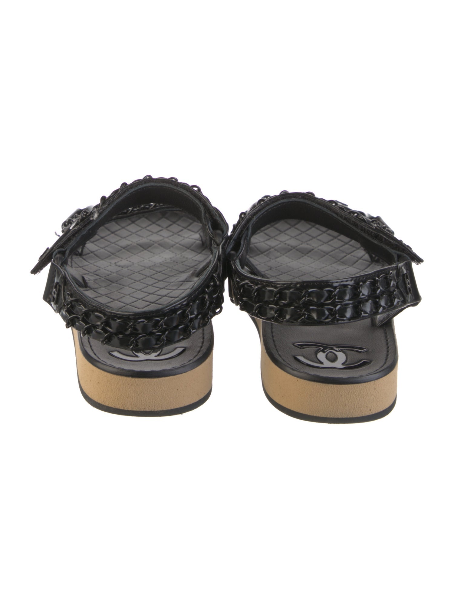 Chanel 2022 Interlocking CC Logo Sandals